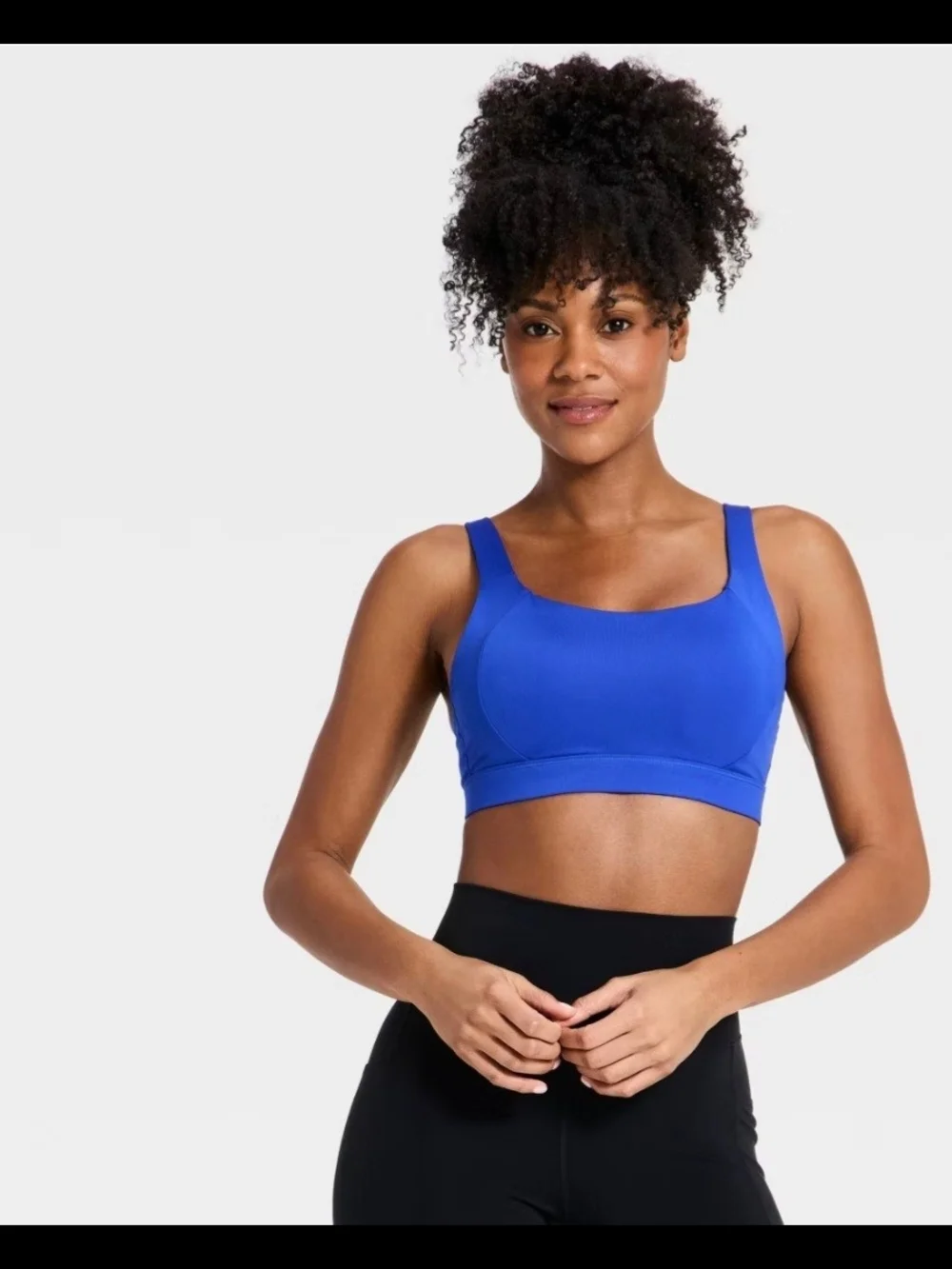 all in motion Royal Blue Support Crop Sports Bra